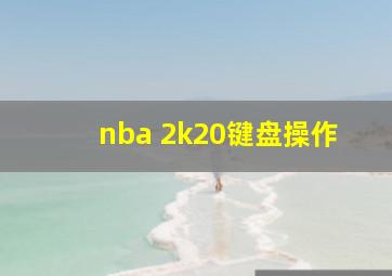 nba 2k20键盘操作